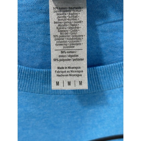 Graphic T-Shirt Pray On It Pray Over It Pray Through It Cross Tee Blue Size M - Picture 4 of 7